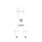 Cata CT-4229 Beyaz 9W 2 Adet Şarjlı Led Ampul