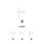 Cata Ct-4229 Şarjlı Led Ampul Beyaz 9w - 3’lü Paket