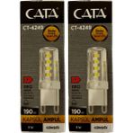 Cata CT-4249 3W 3200K (Günışığı) G9 Duylu Kapsül LED Ampul (2 Adet) - Gün Işığı