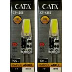 Cata Ct-4255 3W 12V 6400K (Beyaz Işık) G4 Duylu Led Kapsül Ampul (2 Adet)