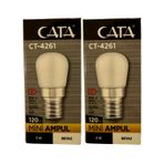 Cata Ct-4261 2W 6500K (Beyaz Işık) E14 Duylu Mini Led Ampul (2 Adet) Vitrin
