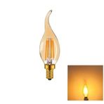 Cata Ct-4281 4 Watt Rustik Led Kıvrık Buji Ampul E14 Amber