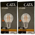 Cata CT-4288 4W 2700K (Günışığı) E27 Duylu LED G45 Filament Ampul (2 Adet) - Gün Işığı