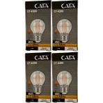 Cata CT-4288 4W 2700K (Günışığı) E27 Duylu LED G45 Filament Ampul (4 Adet) - Beyaz