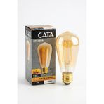 Cata CT-4350 ST64 Rustik LED Ampul 4W E27 Amber Sarı Işık Armut Tipi Dim Edilebilir Dekoratif