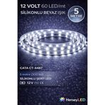 Cata CT-4487 Dış Mekan Beyaz Renk Silikonlu Şerit LED (5 Metre)