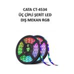 Cata CT-4534 Üç Çipli Şerit LED Dış Mekan Rgb 5 Metre
