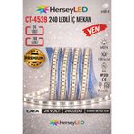 Cata CT-4539 24V Beyaz Işık 240 LED İç Mekan Şerit LED (5 Metre)