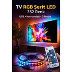 Cata CT-4566 3 Metre RGB Şerit LED TV Arkası & Oyuncu Monitör LED USB Tak-Çalıştır Kumandalı