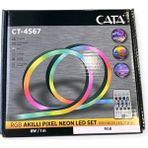 Cata CT-4567 Pixel Neon LED Set 5 Metre Rgb Kumandalı Esnek Şerit Işık Iç & Dış Mekan Cata - Beyaz - Kırmızı - Mavi