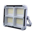 Cata CT-4698 Taşınabilir Solar Projektör IP65 Güneş Enerjili 3 Renk Modu Dimmerli ve Şarjlı LED Işık - Açık Gri