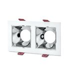 Cata Ct - 5076 Jaguar Beyaz Kasa Platin Kare Spot Armatür