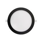 Cata Ct-5125b 6w Slim Led Panel Siyah Kasa Yuvarlak Aydınlatma Armatür Soğuk Beyaz 6400k Işık Siyah