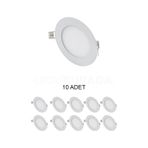 Cata CT-5144 Günışığı Sarı Işık 10'lu 3W Paket Beyaz Slim Led Panel