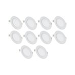 Cata Ct-5146 10 Adet 9W Slim Led Panel Armatür Alüminyum Kasa Beyaz renk-beyaz