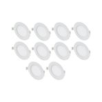 Cata Ct-5147 10 Adet 12W Slim Led Panel Armatür Alüminyum Kasa Beyaz renk-beyaz