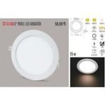 Cata Ct-5148 15 Watt Slim Led Panel Armatür %100 Alüminyum Kasa (470950448) Beyaz renk-beyaz