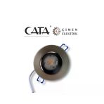 Cata Ct 5252 Satin Gövde 7W Led Spot Armatür Beyaz Işık 6400K Vitrin