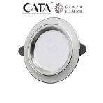 Cata Ct 5257 Beyaz Kasa Zebra Led Spot 6W 3 Renkli Vitrin
