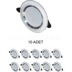Cata Ct-5257 Zebra Led Spot Beyaz-krom 6w 3 Renk - 10 Adet
