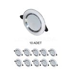 Cata CT-5257 Zebra Led Spot Beyaz-Krom 6W 3 Renk - 10’lu Paket