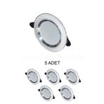 Cata Ct-5257 Zebra Led Spot Beyaz-krom 6w 3 Renk - 5 Adet