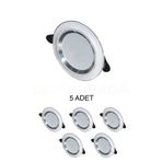 Cata Ct-5257 Zebra Led Spot Beyaz-krom 6w 3 Renk - 5’li Paket