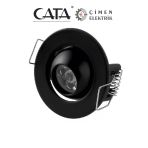 Cata Ct 5268 1.5W Siyah Kasa Led Spot 3200K Gün Işığı Vitrin