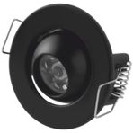 Cata Ct 5268 Ufo Yıldız 1.5W Sıva Altı Led Spot Siyah Kasa Gün Işığı 3200K Vitrin