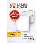 Cata CT-5286 25W 2 adet Clip-In LED Panel Armatür Beyaz Işık 6500K Enerji Tasarruflu