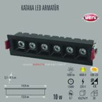 Cata CT-5390 10 W 4000K Ilık Beyaz Katana LED Armatür