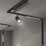 CATA CT-5395 Kama LED Ray Spot Armatür 30W 3200K Günışığı Siyah Kasa Monofaze Ray Sistem Aydınlatma