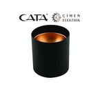 Cata Ct 5421 Siyah Bakir Dekoratif Spot Kasa Gu-10 Duy