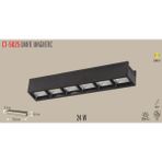 Cata CT-5825 24W Dante Magnetic Siyah Günışığı Spot