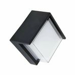 Cata Ct-7078 Dominik Led Bahçe Aplik 7W 3200K Günışığı Siyah Kasa Sıva Üstü Dış Mekan Ip54
