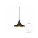 Cata CT-8213 E27 32 cm Siyah Gold Sarkıt Armatür