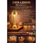 CATA-CT-8429-Lizbon Antik Şarjlı Masa Lambası Gelal