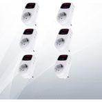Cata CT-9187 6 Adet 150-280V-4000W Beyaz Priz Regülatörü