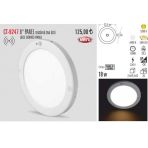 Cata Ct-9247 18 Watt Sensörlü (Gece Gündüz Ayarlı) Sıva Üstü Led Armatür Beyaz Işık