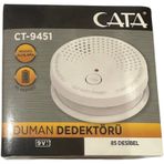 Cata CT-9451 85 Desibel Hassas Algılamalı Pilli Duman Dedektörü (2 Adet)