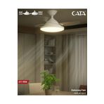 Cata Dolunay 3 Renk Yanma Modlu Dimlenebilir Pervane Vantilatör Ampul CT-1156
