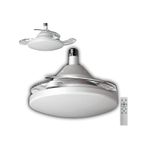 CATA Dolunay Fan Gizli Açılır Hayalet Pervaneli 72w Ledli E-27 Duy a Takılabilen 3 Kanatlı Kumandalı