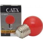 Cata E-27 1 W Ledli Duylu Kırmızı Gece Lambası
