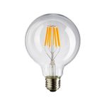 Cata G95 Glop Şeffaf Günışığı CT-4354 6 Watt Flament LED Ampul E-27 Duy Gün Işığı 3200 Kelvin