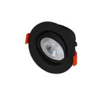 Cata Lal 7 Watt Sıva Altı Siyah Kasa Yuvarlak Cob LED Spot 470 Lümen CT-5200 Günışığı