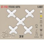 Cata LED Ampul CT-1151 Katlanabilir Pervane LED Ampul 30W 5’li Set - Beyaz