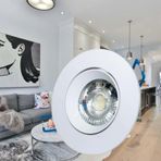 Cata Safir 8 Watt Sıva Altı Beyaz Kasa Yuvarlak Cob LED Spot 530 Lümen CT-5256