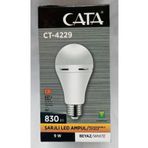 Cata Şarjlı Led Ampül Elektriksiz 8 Saat Yanar Işıldak Lamba Kesintisiz Yanmaya Devam Eder