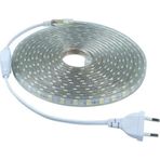 Cata Şerit Led 220Volt 3 Çip Dış Mekan Gün Işığı + Fiş 10 Metre