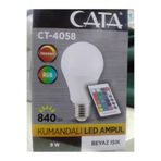 Cata Uzaktan Kumandalı Led Ampul Çok Renkli Ampul 9W E27, Ca-4058